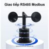 Cảm Biến Tốc Độ Gió Modbus RS485 Vận Tốc Gió WS01 (Hỗ trợ HomeAssistant) Hass
