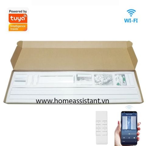  Bộ Động Cơ Thanh Ray Rèm Kéo Ngang Wifi Zigbee Tuya ZM07 (Hỗ trợ HomeAssistant) 