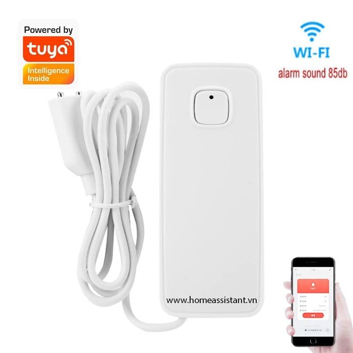 Cảm Biến Báo Động Rò Rỉ Tràn Ngập Nước Wifi Tuya WL02 (Smart Life)