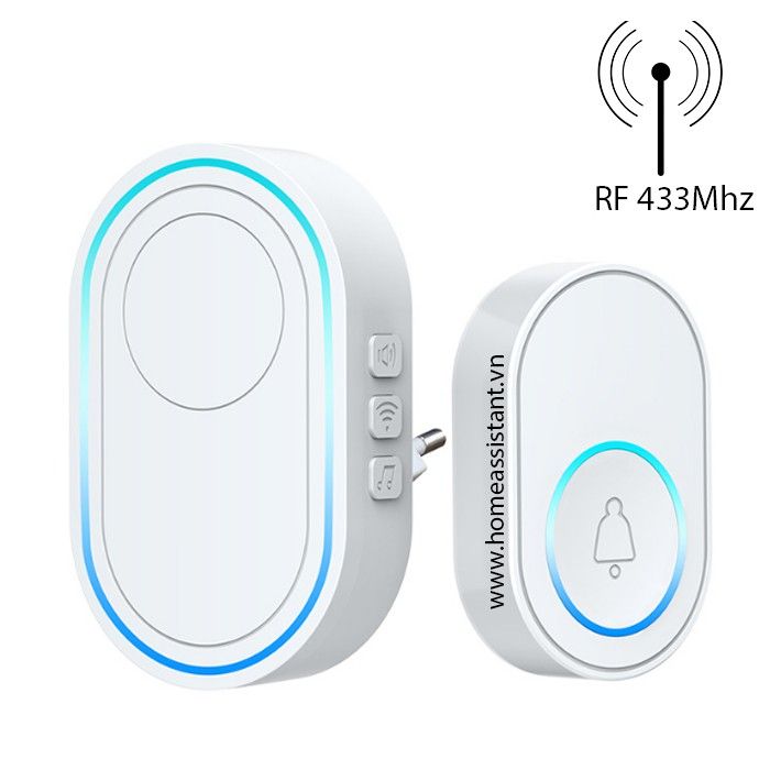 Chuông Cửa Không Dây Sóng RF 433Mhz EB01