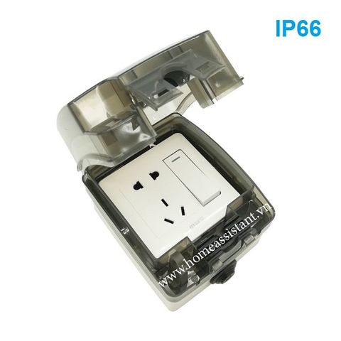  Hộp Chống Nước IP66 Cho Công Tắc Ổ Cắm Hình Vuông PG8-EU 
