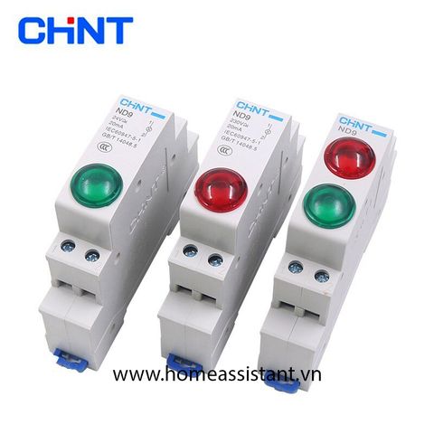  Đèn báo pha nguồn điện 220V CHINT ND9 