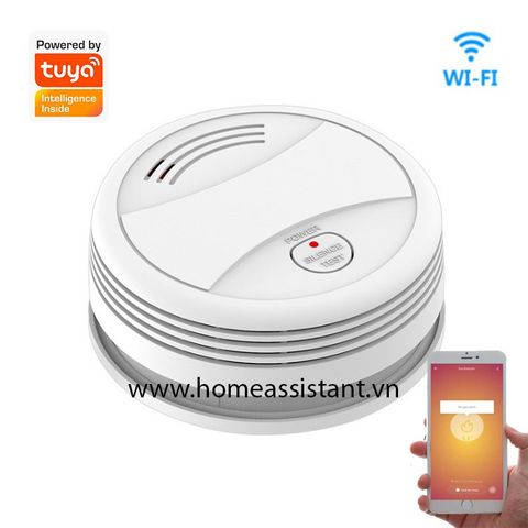  Cảm Biến Khói Wifi Tuya Còi Báo Động Hỏa Hoạn W05 (Smart Life) 