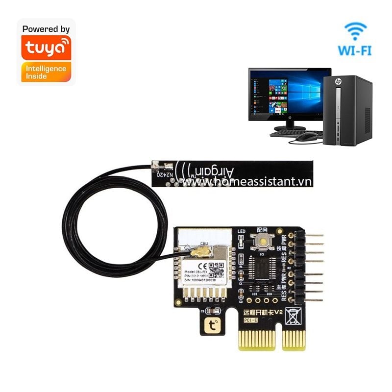 Bo Mạch Module Wifi Tuya Khởi Động Máy Tính Từ Xa SPC01