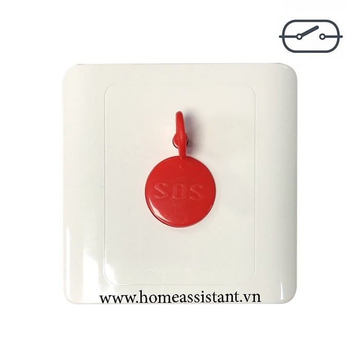 Nút Nhấn Báo Động Khẩn Cấp SOS Nối Dây Hình Vuông OS02
