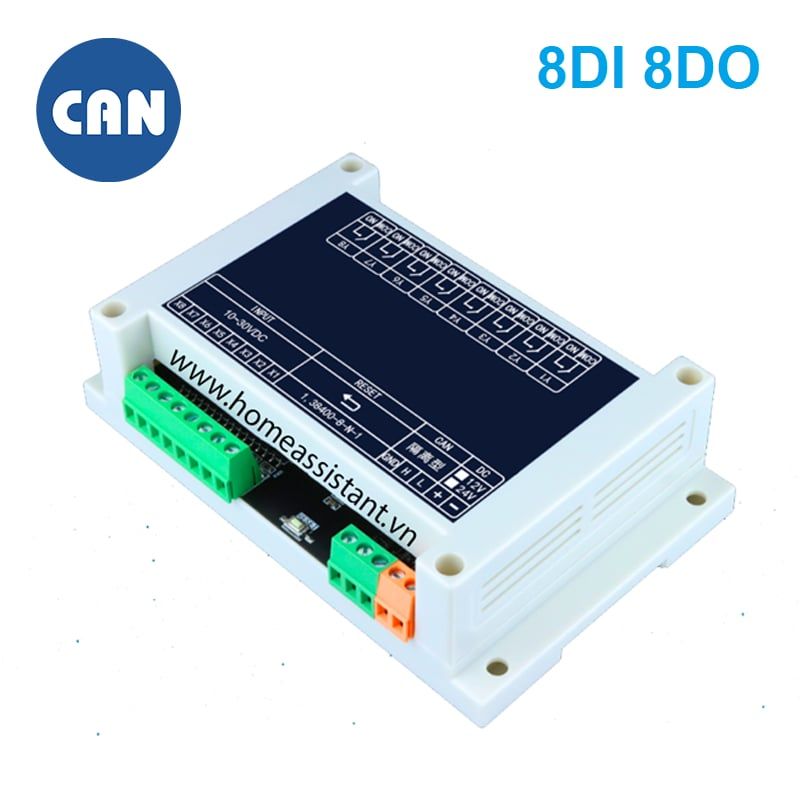 Công Tắc IO 8 Cổng CAN BUS TJA1050 MCP2515 CIO08