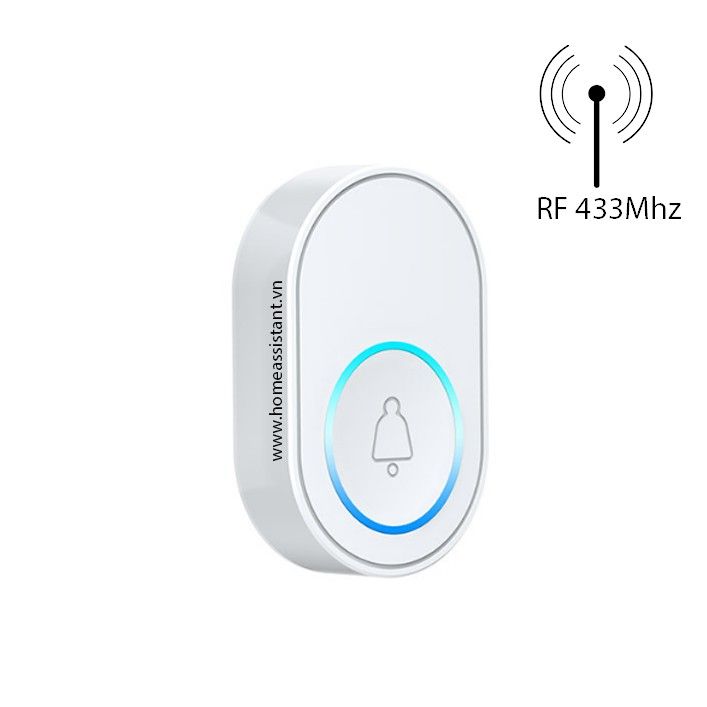 Nút Bấm Chuông Cửa Không Dây Phát Sóng RF 433Mhz EF01 (Remote)