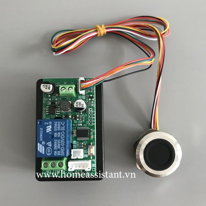 Công Tắc Giải Mã Mở Khóa Bằng Vân Tay Modbus RS485 VT01 (Kiểm soát ra vào, mở cửa cổng, khởi động xe)
