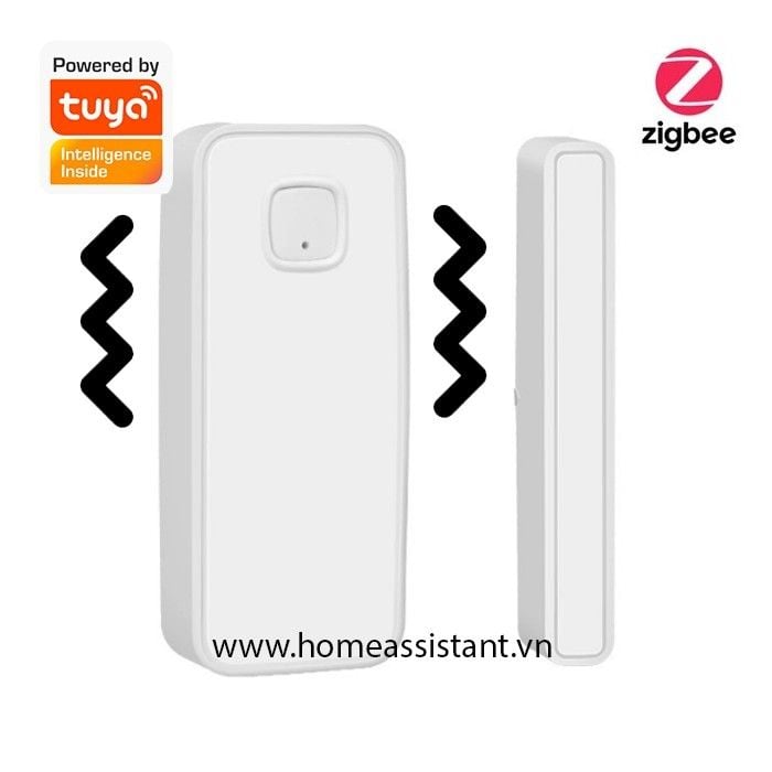 Cảm Biến Rung Động Vỡ Kính Kiêm Má Từ Zigbee Tuya ZRM01 (Hỗ trợ HomeAssistant) Zigbee2MQTT ZHA Hass
