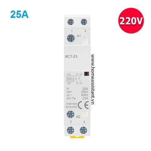  Khởi Động Từ 1 Pha 2P 25A KCT-25 (Contactor) 