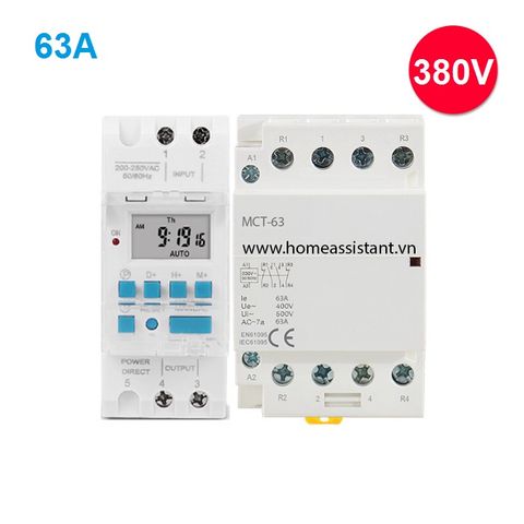  Bộ Công Tắc Hẹn Giờ 3 Pha 4P 380V 63A TM9-4P 