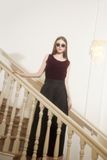  ROUND NECK VELVET TOP 