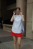  Striped Sleeveless Shirt 