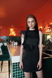  One Side Ruffle Dress 