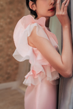  One Side Ruffle Dress 
