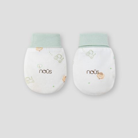  Set BTBC trắng họa tiết gấu nâu NB 