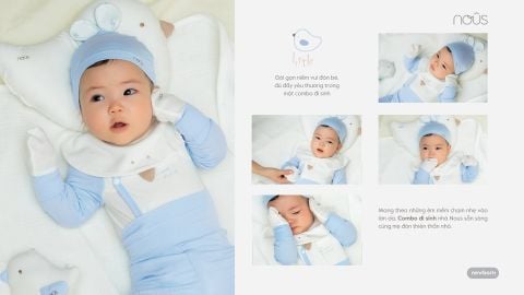  Combo đi sinh 19 món trắng họa tiết phối xanh NB 