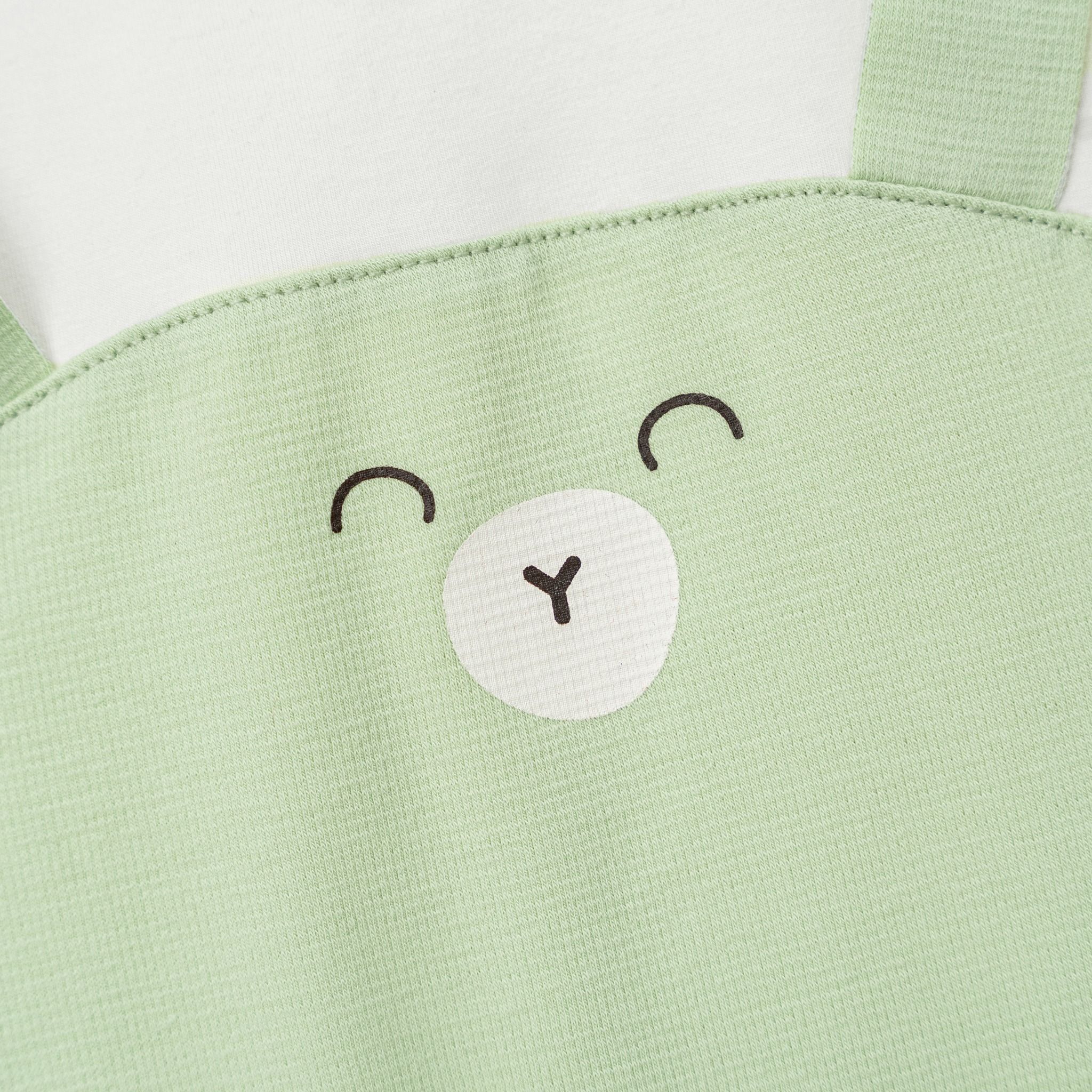  Set 2 bodysuit màu be phối xanh in họa tiết 