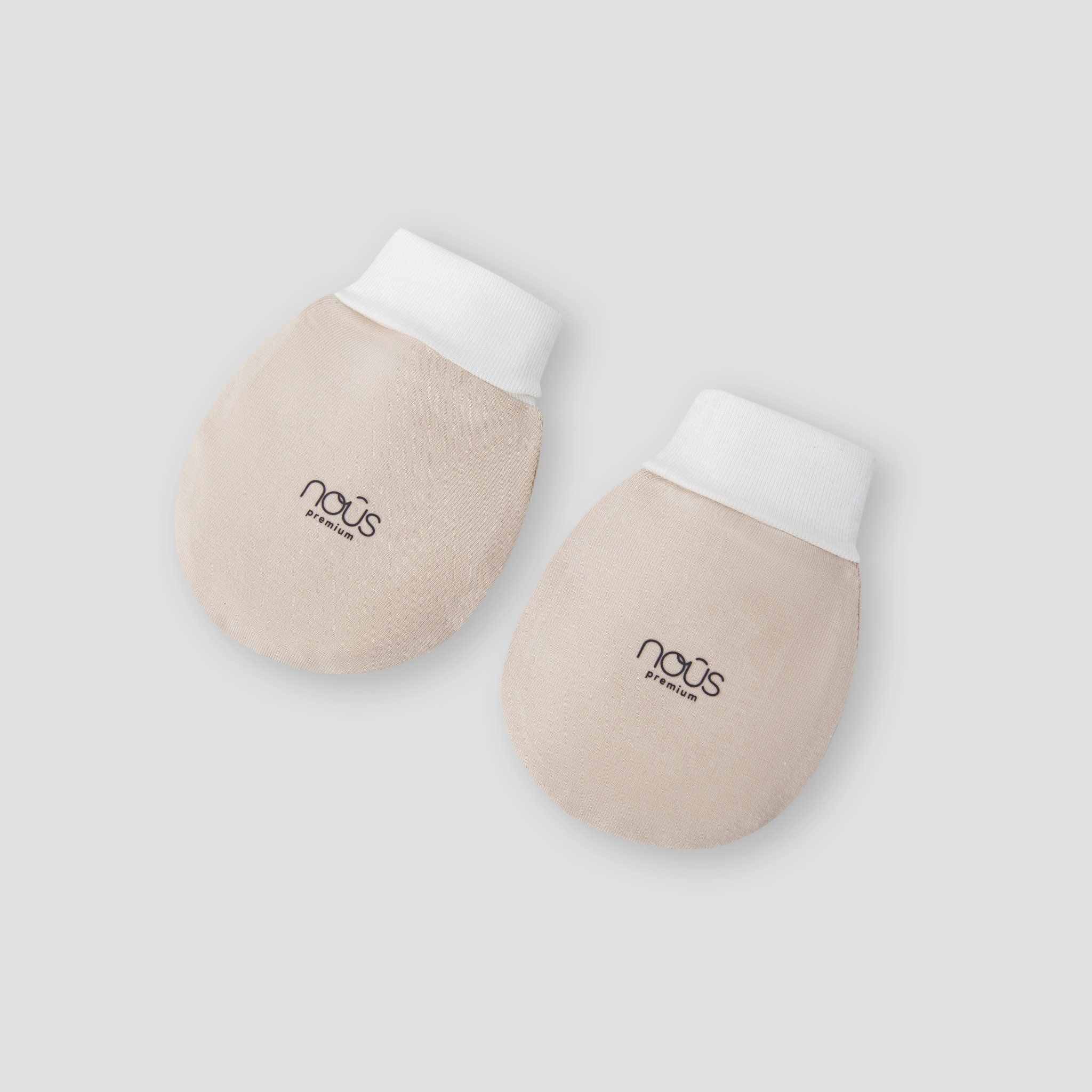  Set phụ kiện 4 món be phối kẻ caro xanh 
