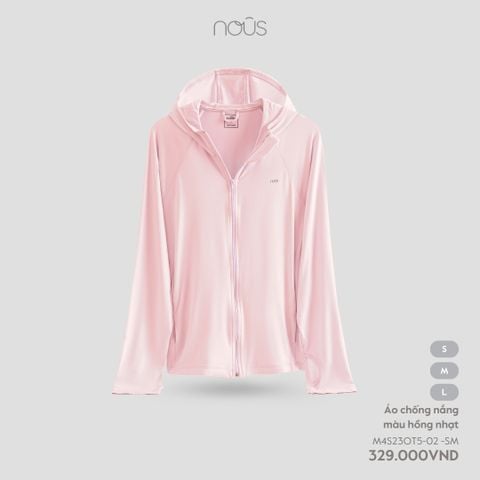  Áo chống nắng màu hồng nhạt 