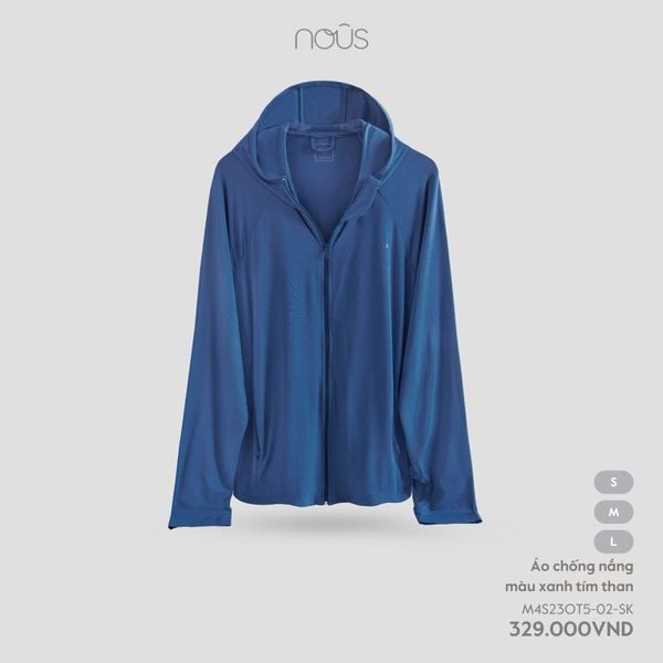  Áo chống nắng màu xanh tím than 