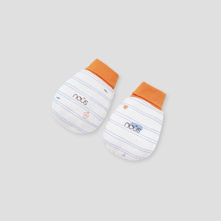  Set BTBC màu trắng in họa tiết phối cam 