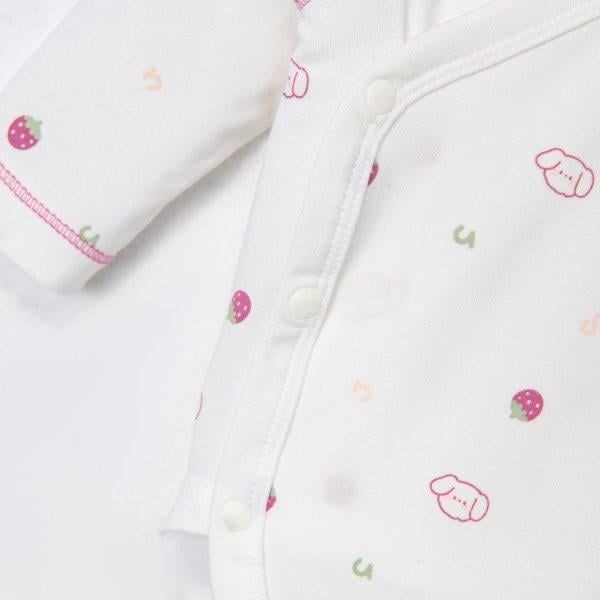  Bộ bodysuit dài màu trắng in họa tiết 