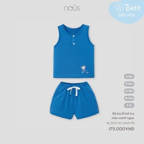  Bộ ba lỗ bổ trụ màu xanh ngọc 