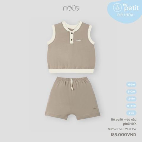  Bộ ba lỗ màu nâu PHỐI VIỀN 