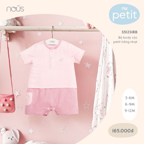  Bộ body cộc petit hồng nhạt 