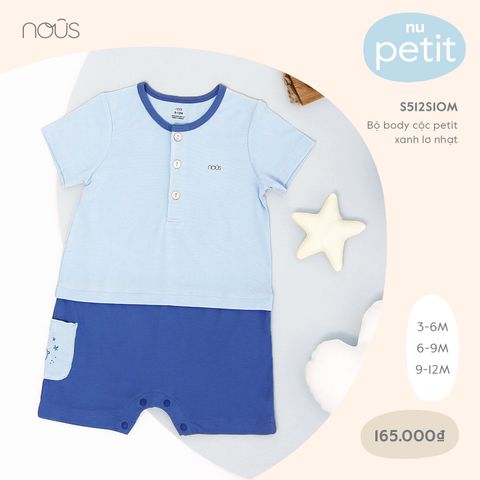  Bộ body cộc petit xanh lơ nhạt 