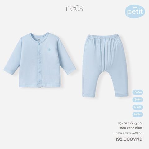  Bộ cài thẳng dài màu xanh nhạt S24 