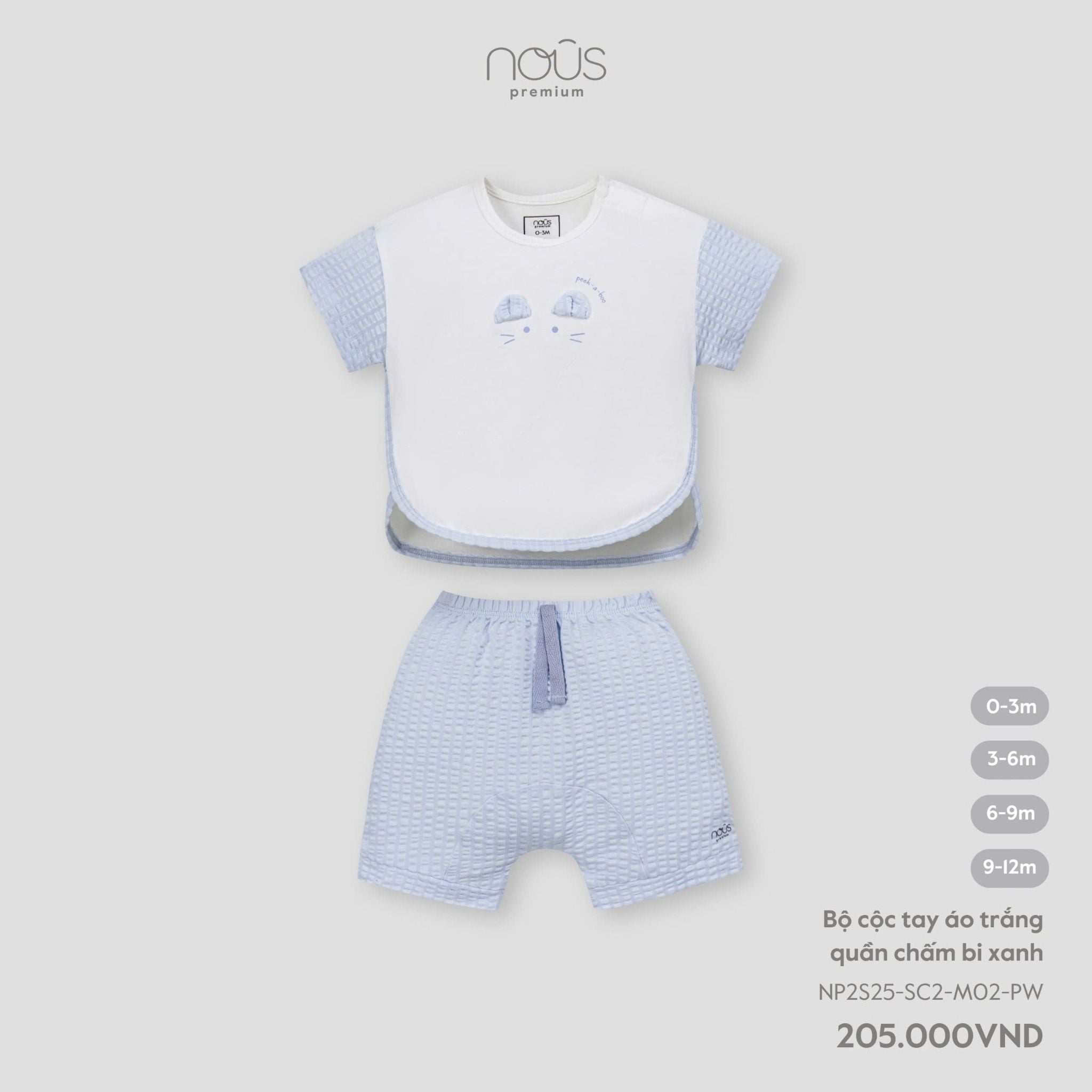  Bộ cộc tay ÁO TRẮNG QUẦN XANH 