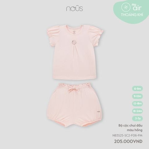  Bộ cộc chui đầu màu hồng 