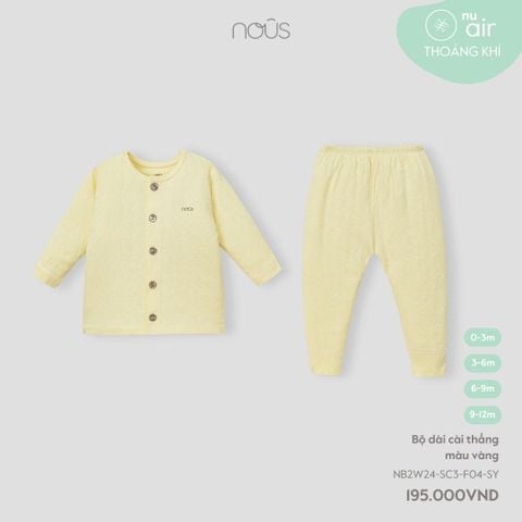  Bộ dài cài thẳng màu vàng W24 