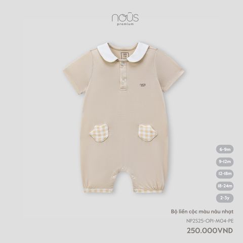  Bộ liền cộc màu nâu nhạt 
