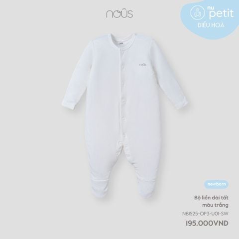  Bộ liền dài tất màu trắng S25 NB 