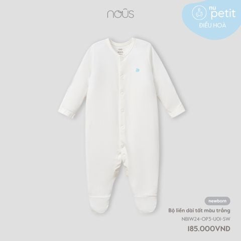  Bộ liền dài tất màu trắng W24 