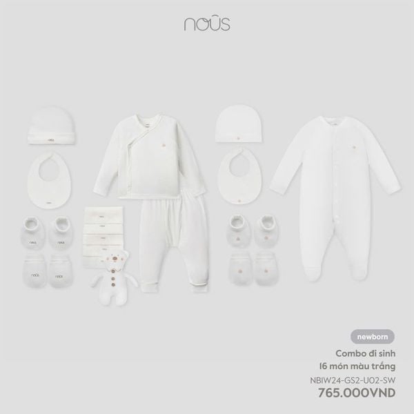  Combo đi sinh 16 món màu trắng 
