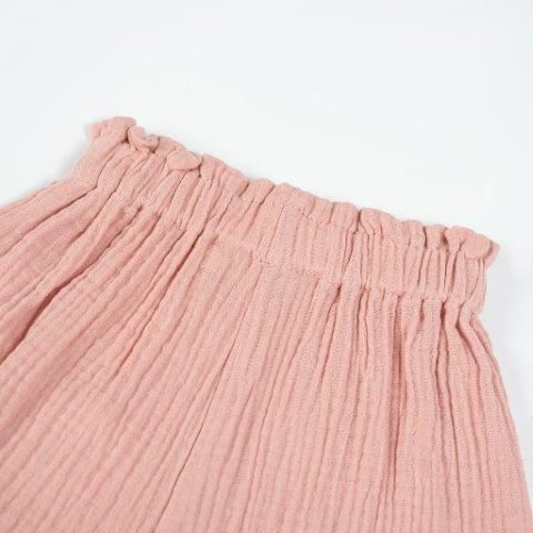  Set quần áo dài hồng vỏ đỗ thêu ngực 