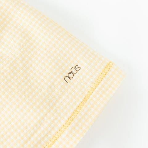  Bộ cài thẳng cộc kẻ vàng caro nhỏ 