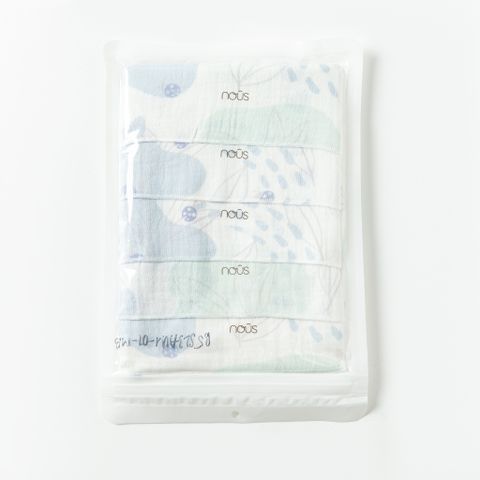  Set 5 khăn sữa xanh hình bọ rùa 