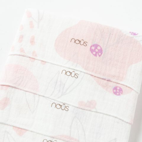  Set 5 khăn sữa hồng hình bọ rùa 