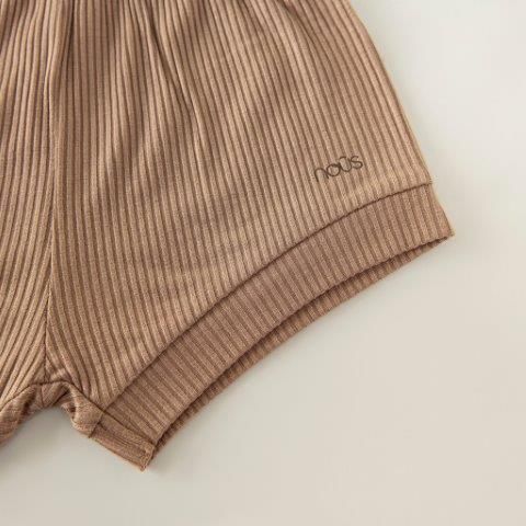  Bộ ba lỗ vai chồm màu nâu 