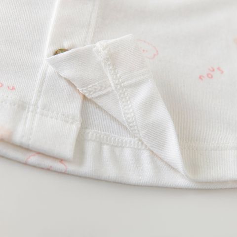  BCTC trắng in họa tiết puppy phối quần hồng 