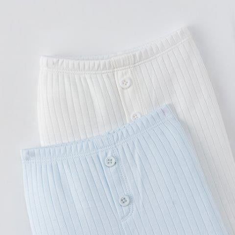  Set 2 quần dài màu xanh và trắng 