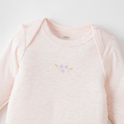  Bộ bodysuit hồng họa tiết hoa 