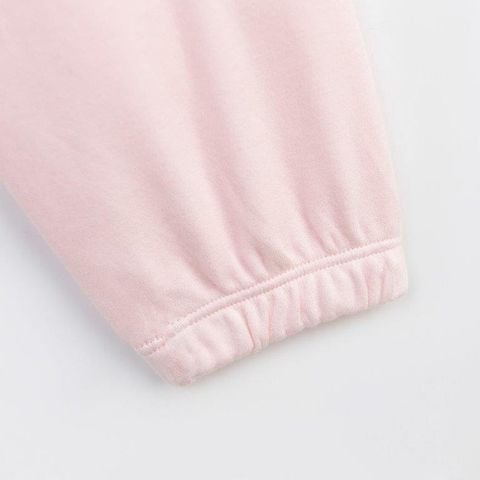  Quần dài jogger màu hồng 