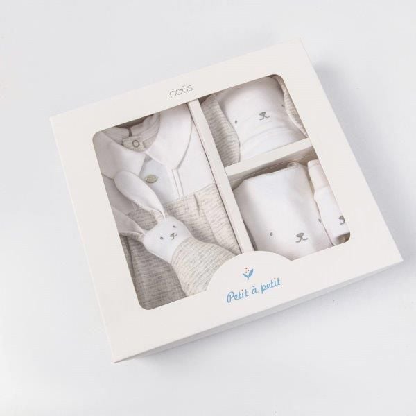  Set quà tặng 5 món màu ghi phối trắng 