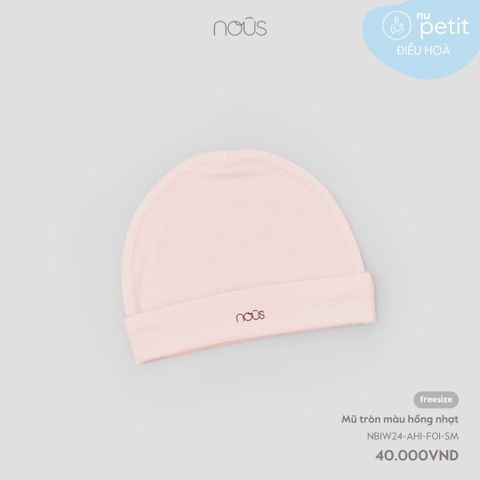  Mũ tròn màu hồng nhạt F01 